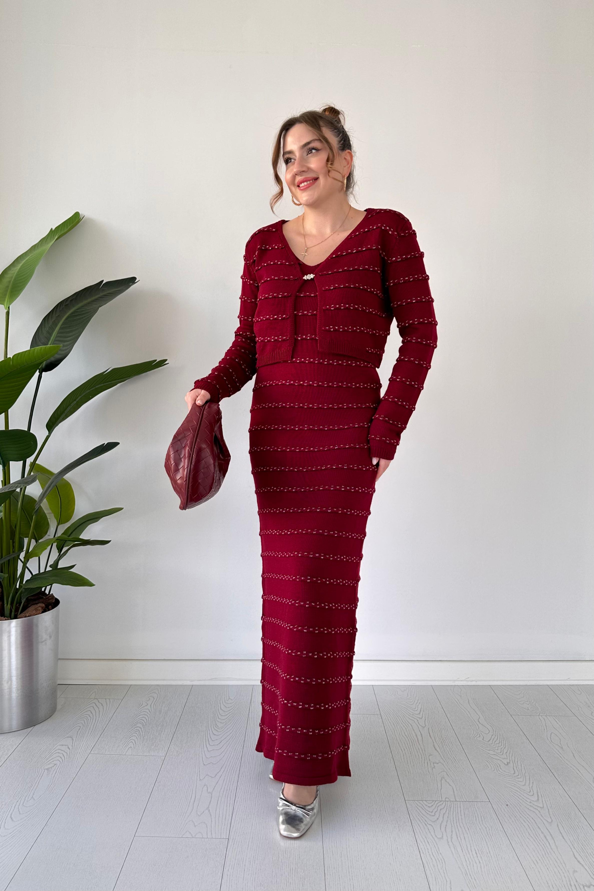 Yaldızlı Triko Takım