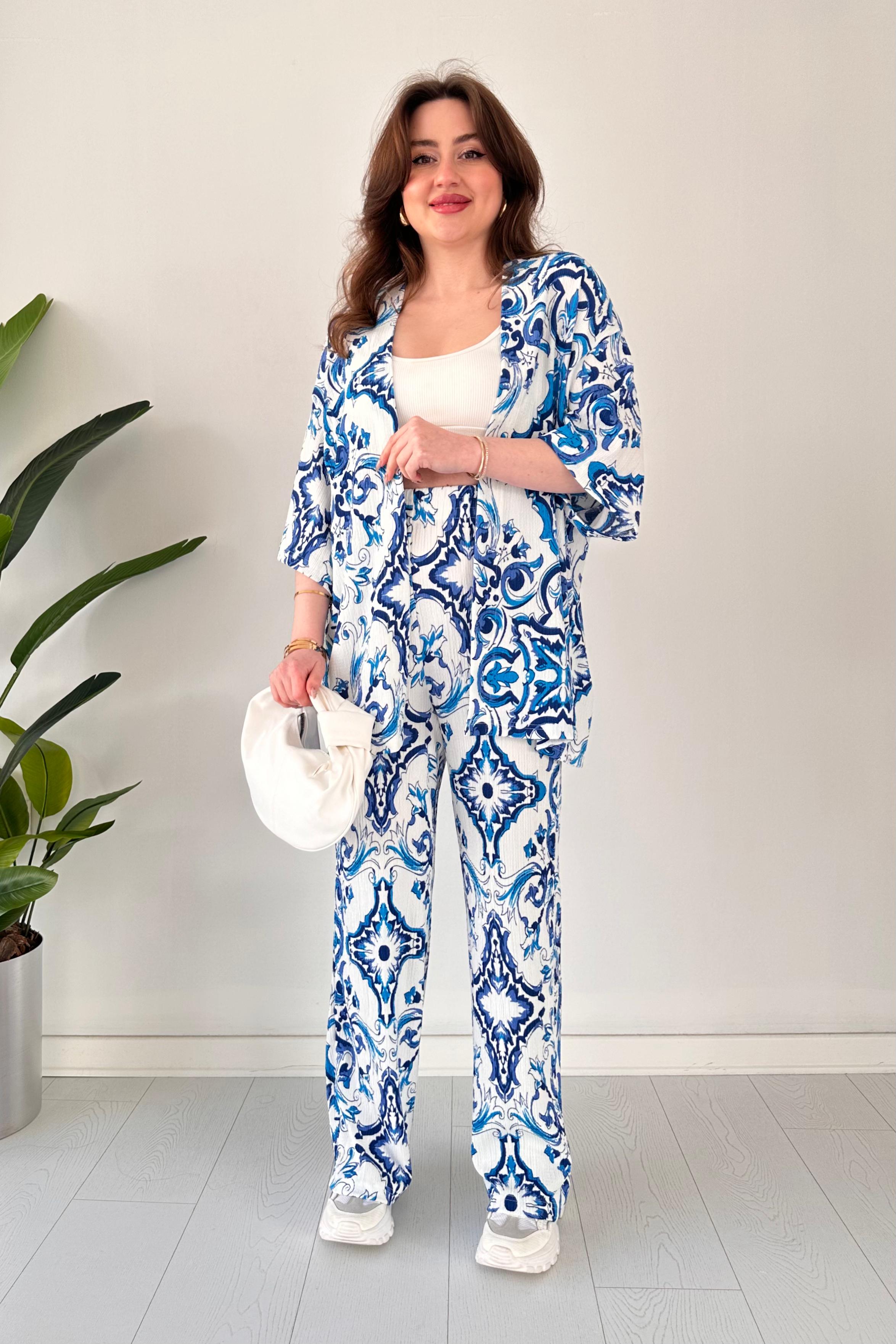 Dubai Desen Kimono Takım