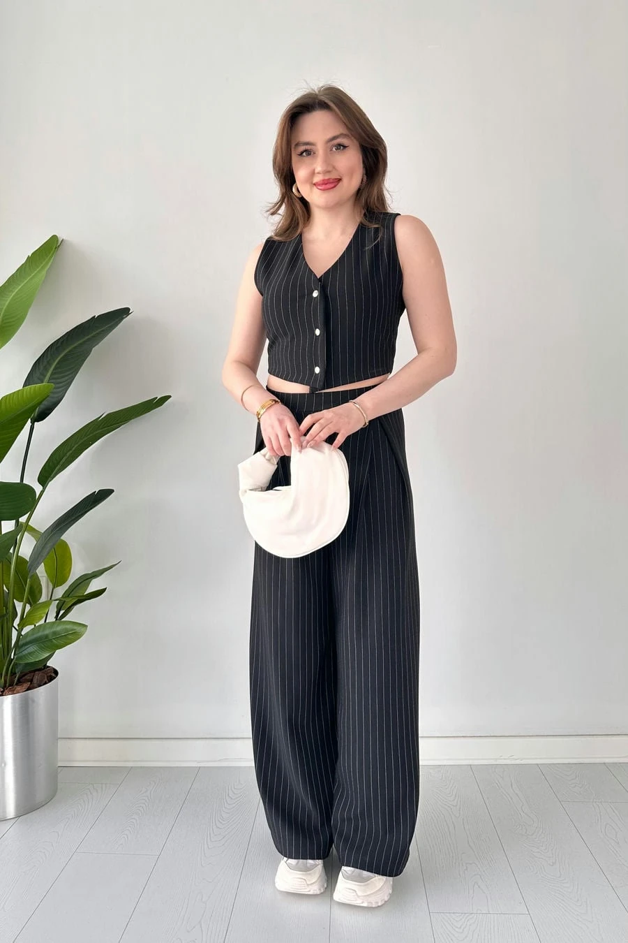 Pileli Pantolon Yelek