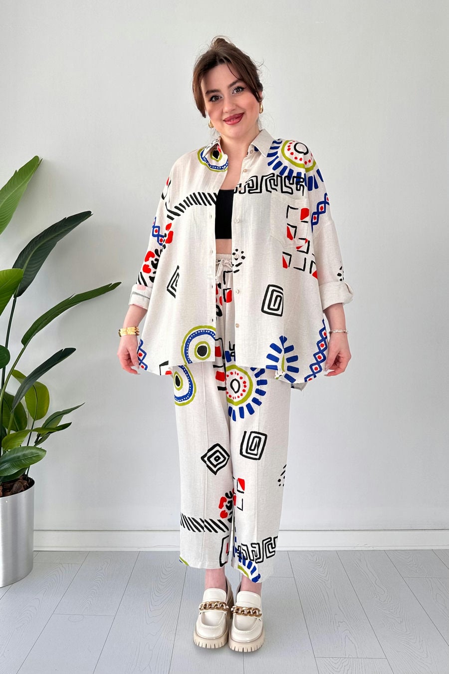 Desenli Keten Takım