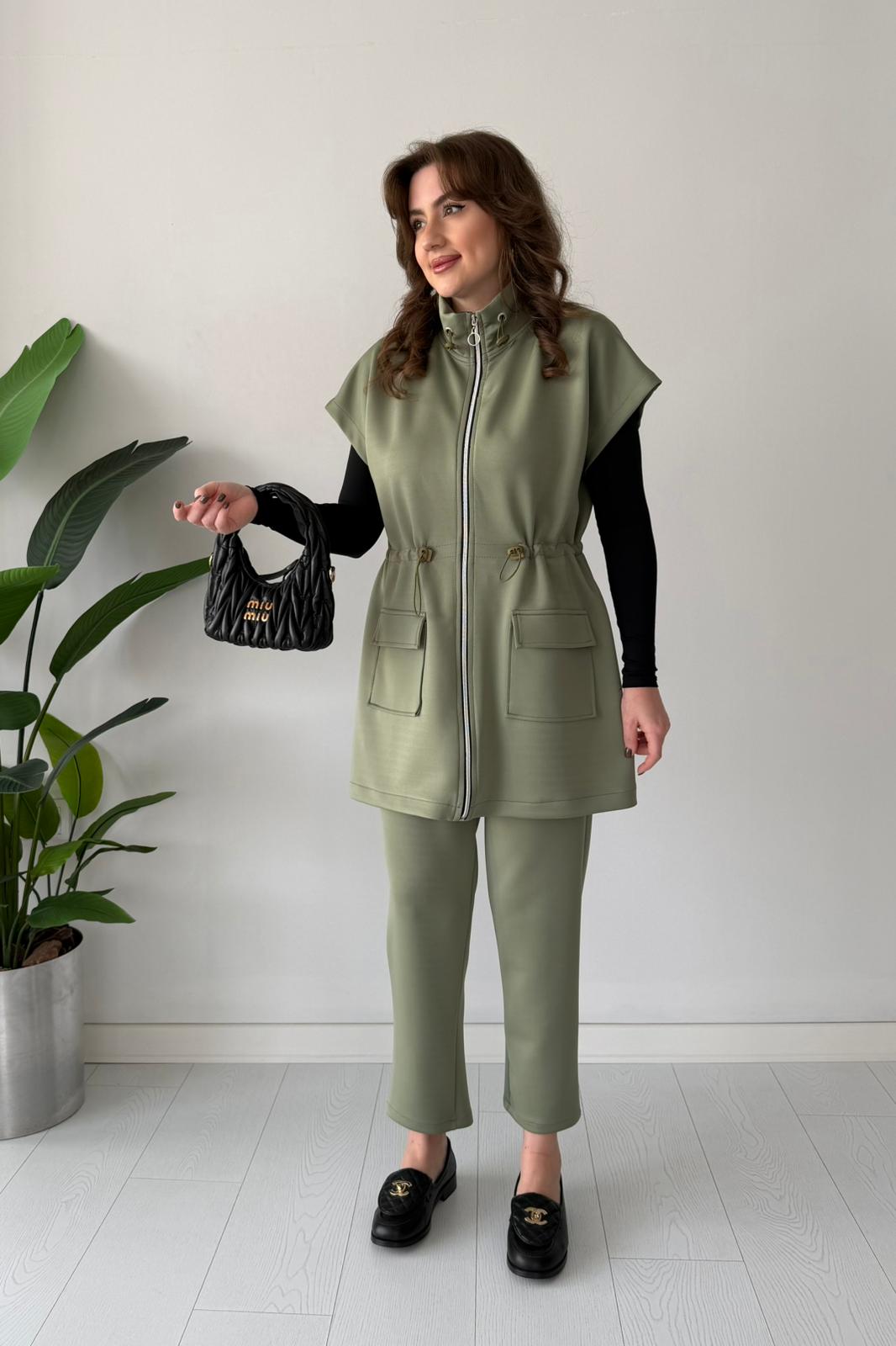 Yelekli Scuba Takım - Mint