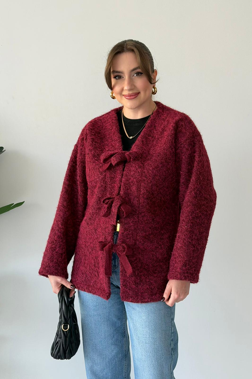 Üçlü Bağlama Kırçıllı Ceket