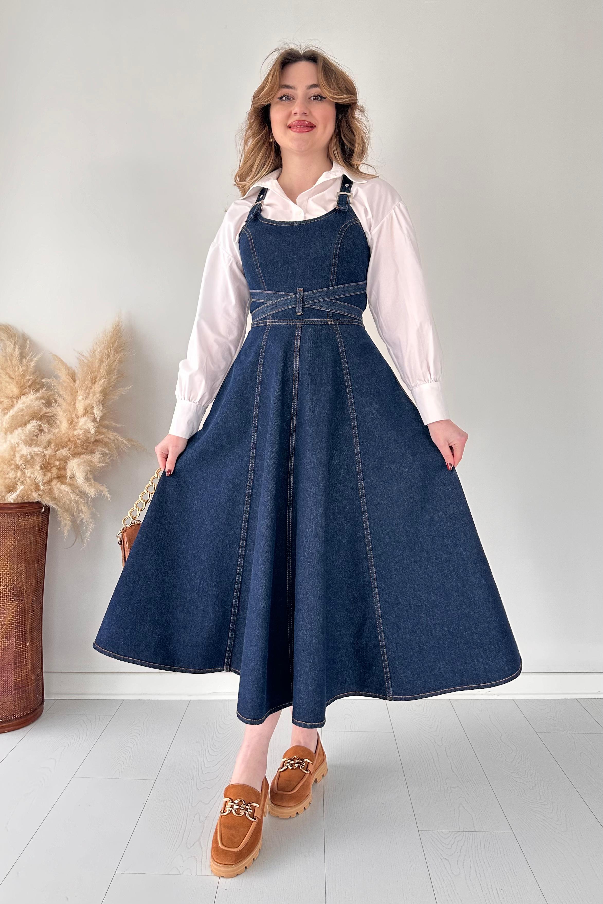 Tasarım Denim Elbise