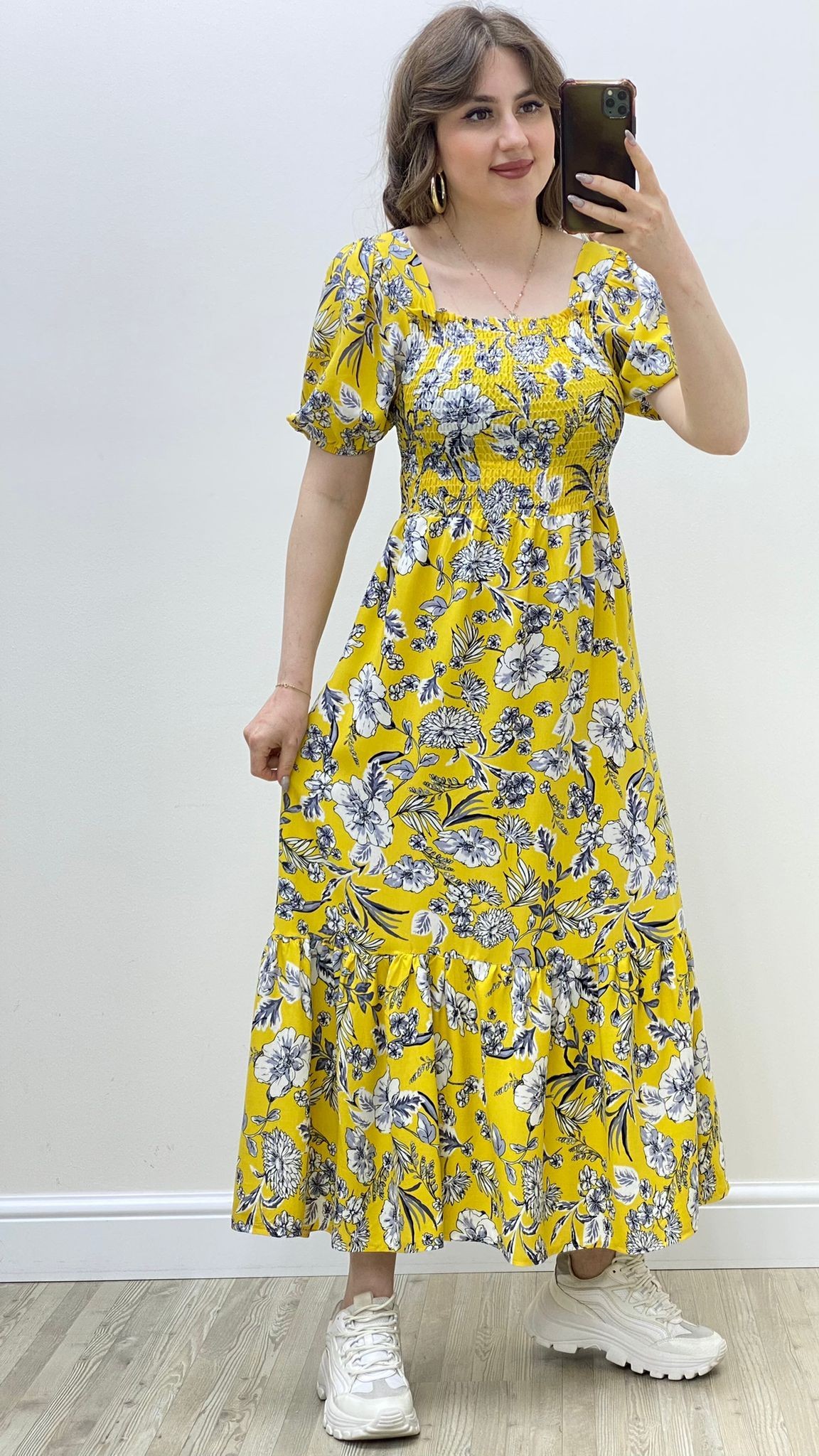 Gipeli Gardenya Elbise Sarı