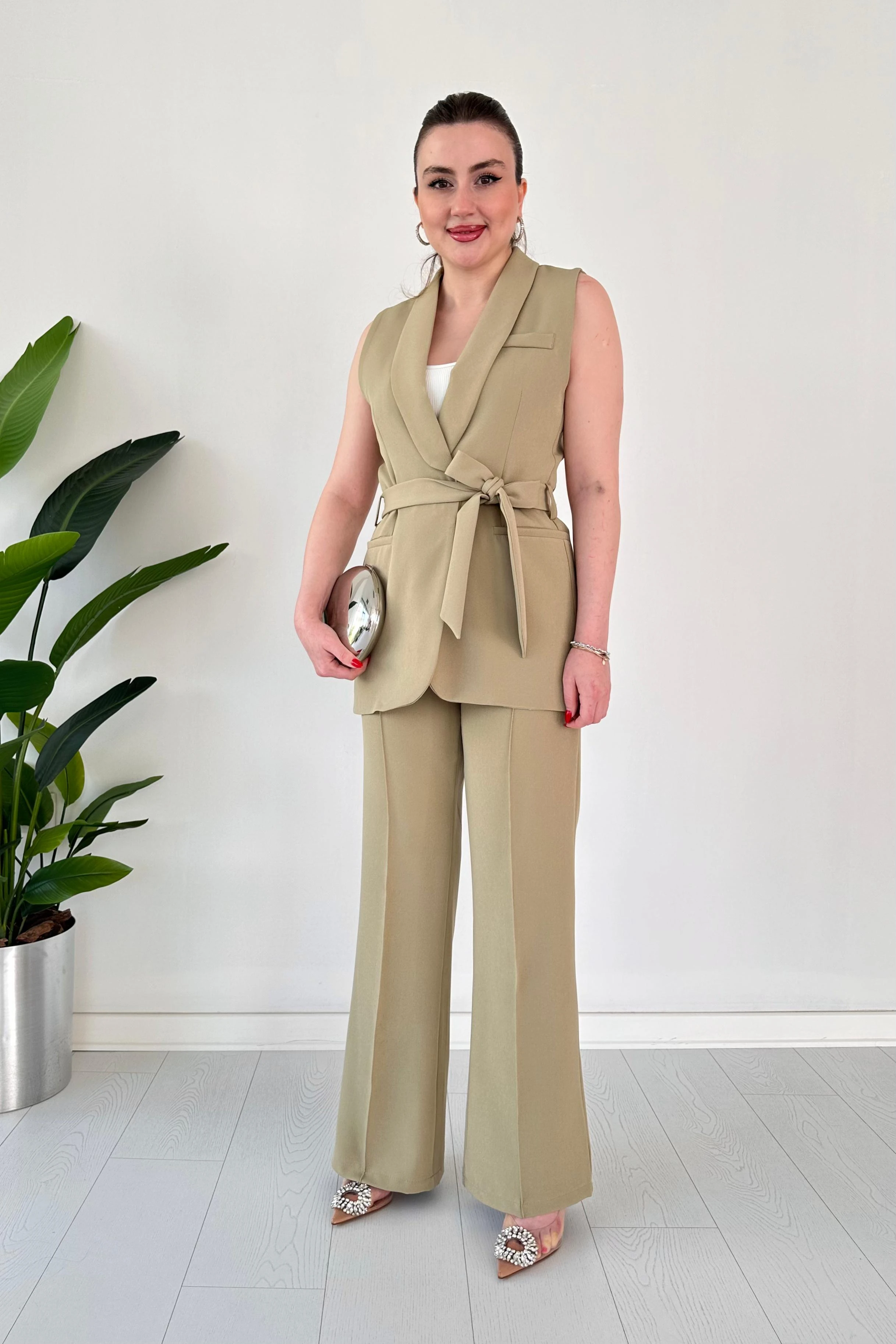 Yelekli Pantolon Takım