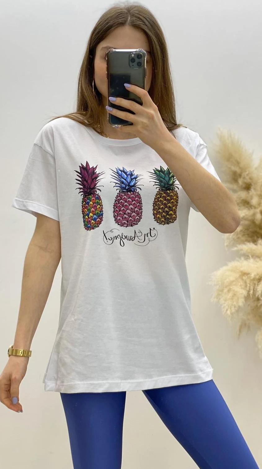 Ananas Tshirt Beyaz