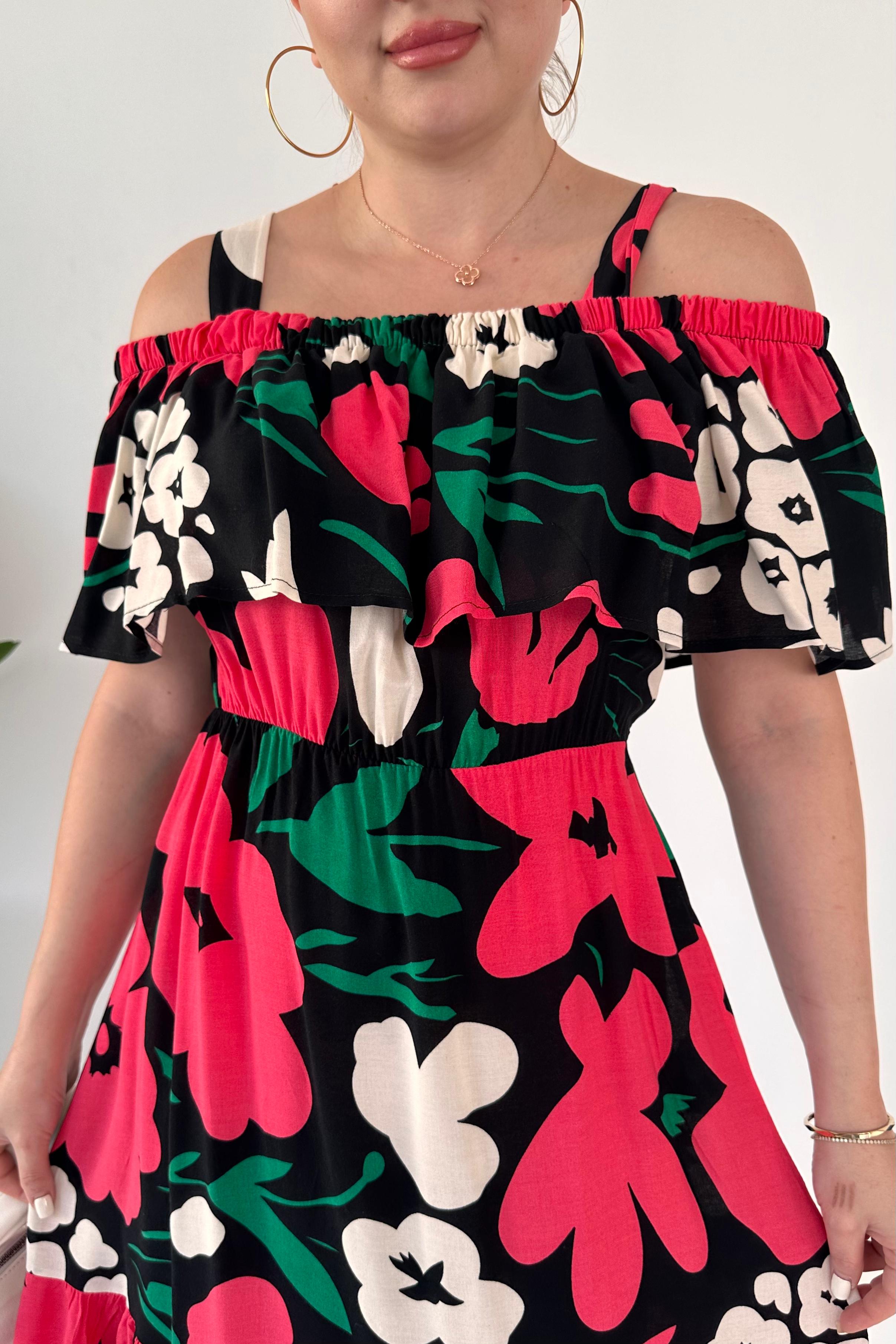 Floral Madonna Elbise