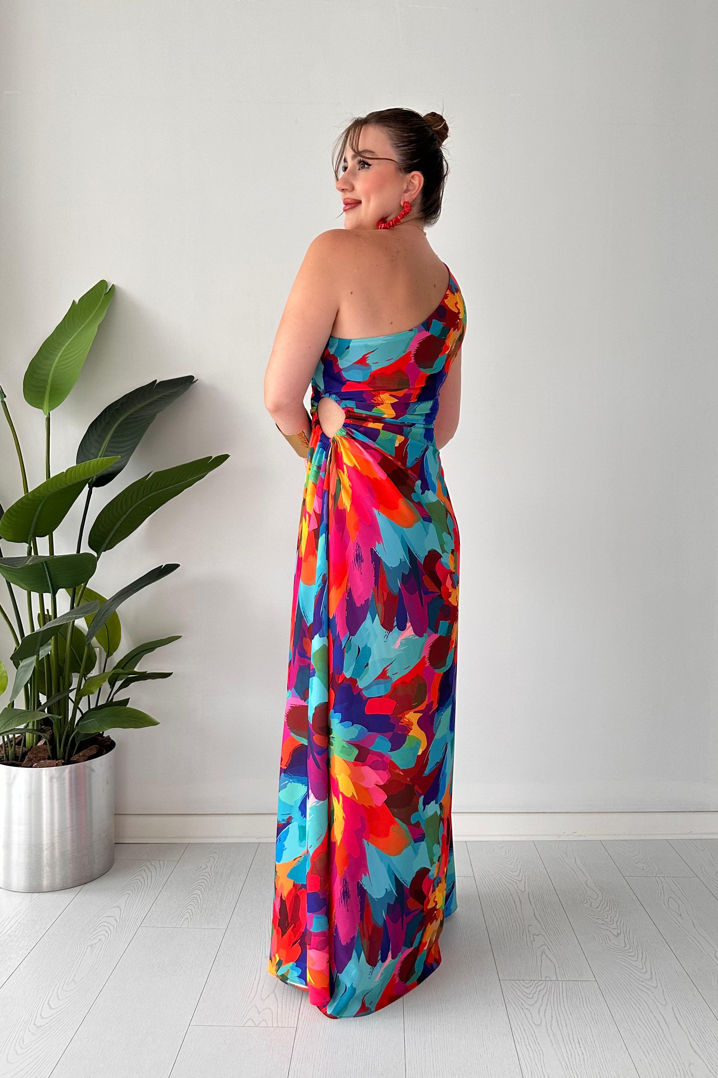 Tasarım Gökkuşağı Elbise