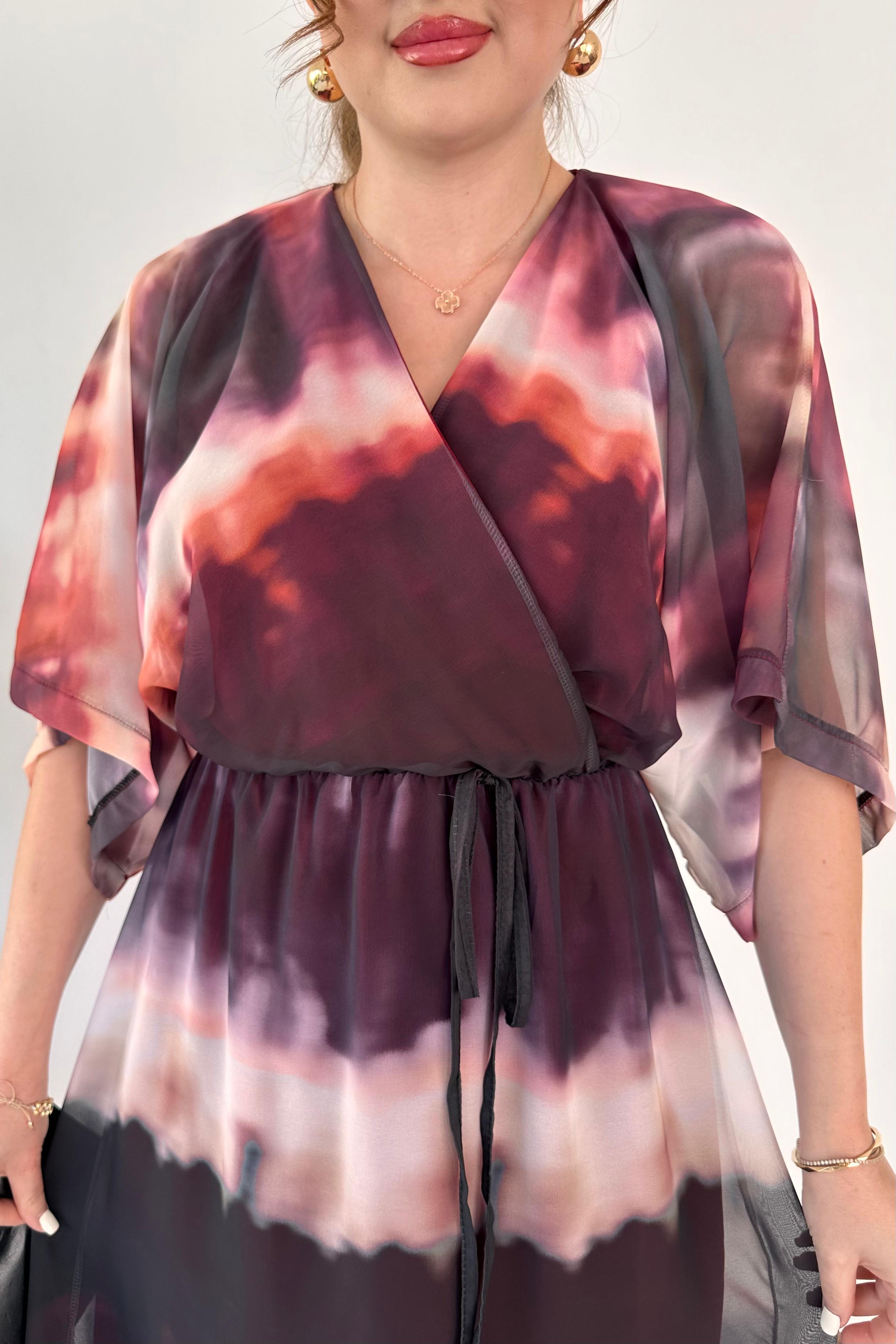 Degrade Şifon Elbise