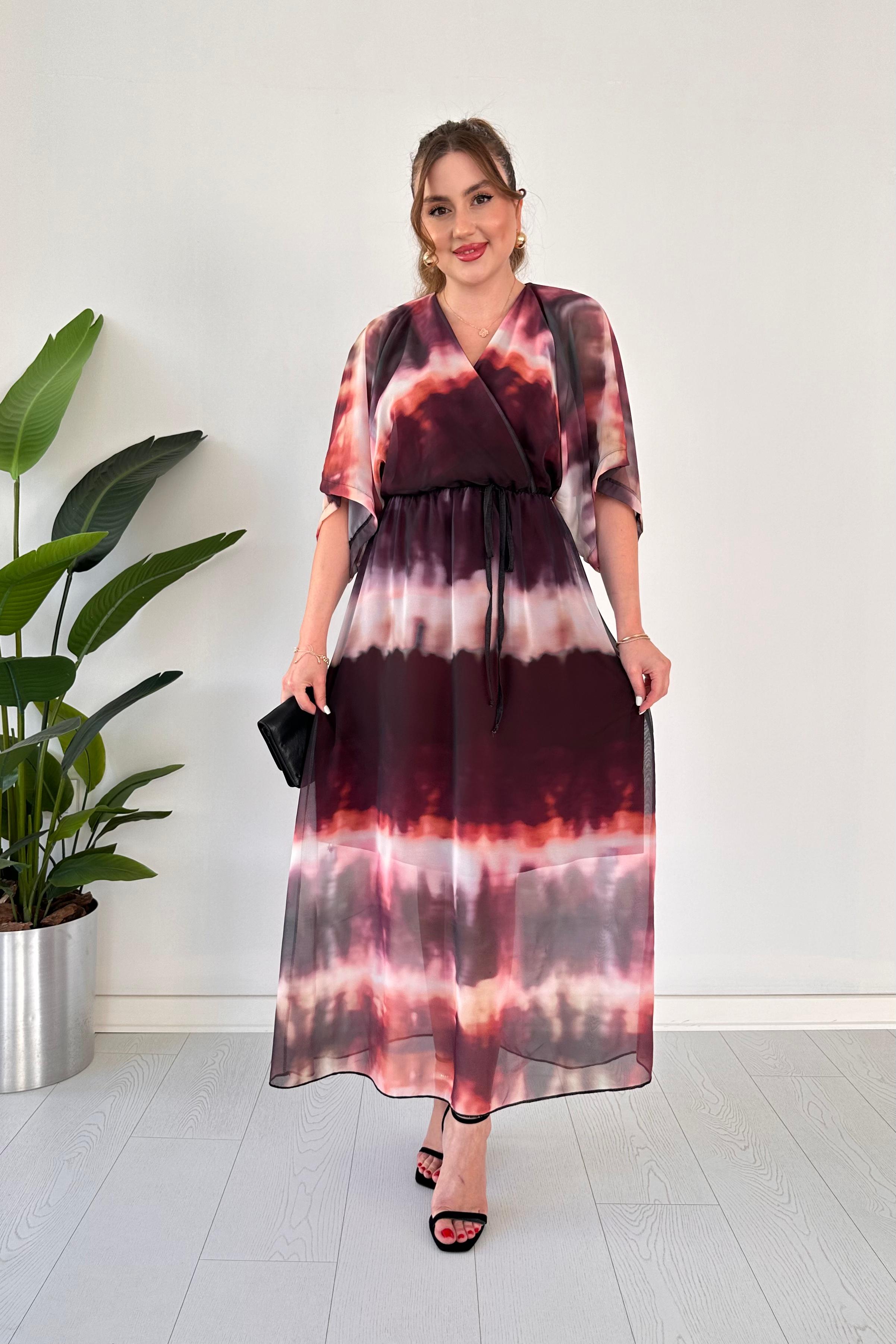 Degrade Şifon Elbise