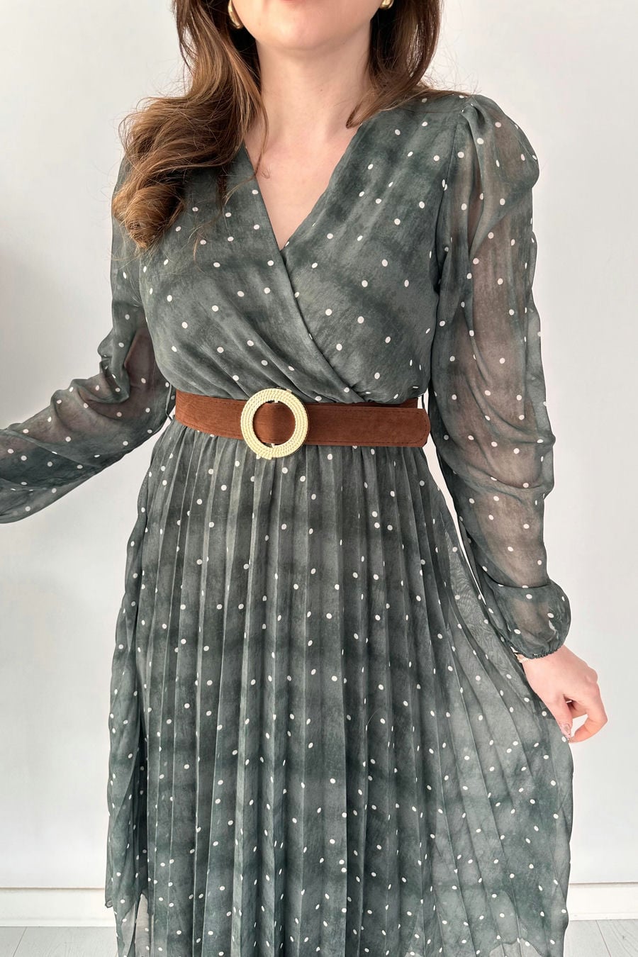 Degrade Puanlı Elbise