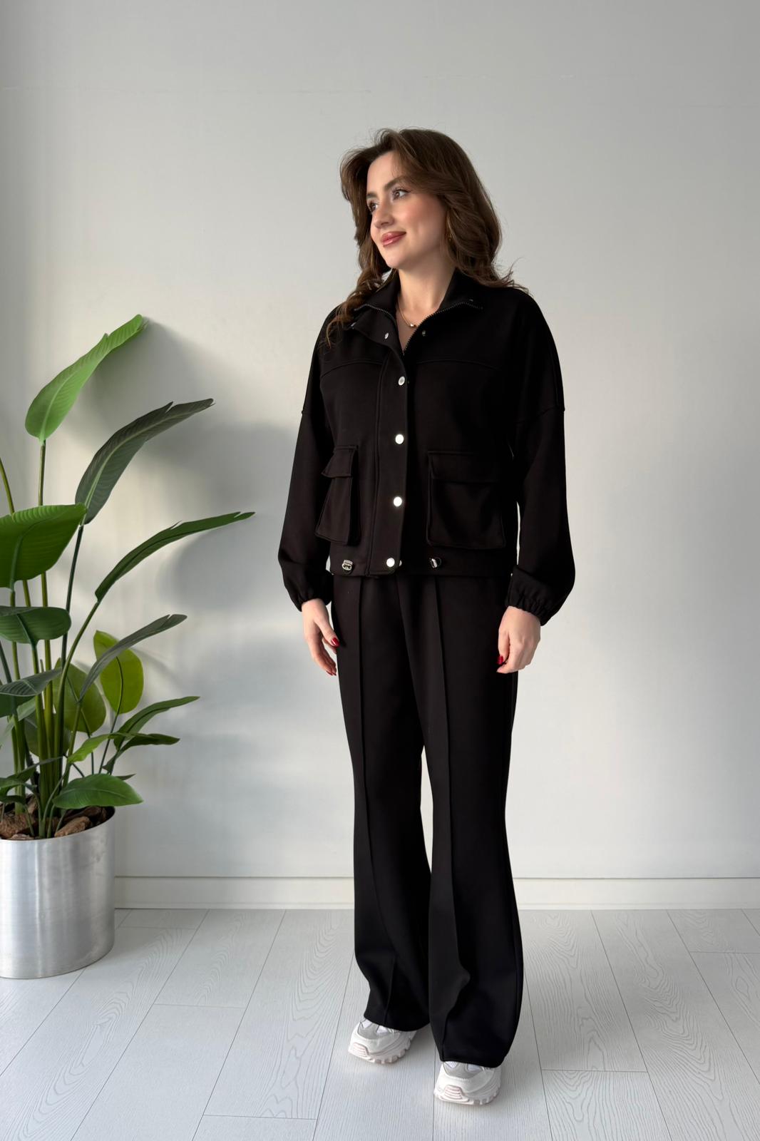 Çıtçıt Cepli İkili Takım - Siyah