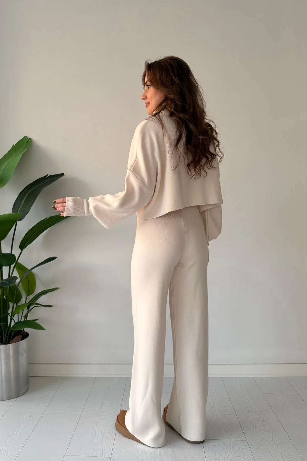 Parmak Geçmeli Triko Takım