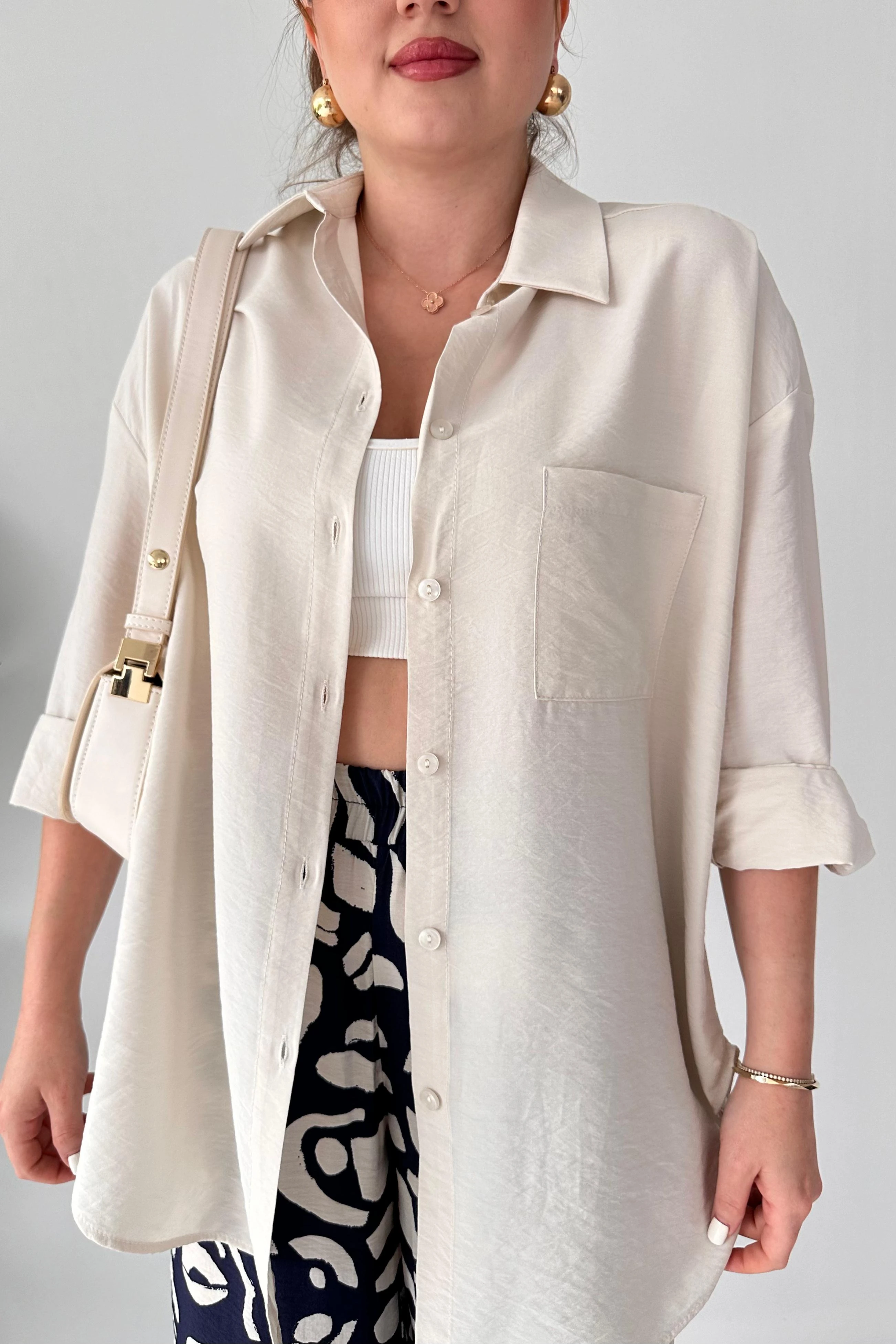 Desenli Pantolon-Gömlek İkili Takım