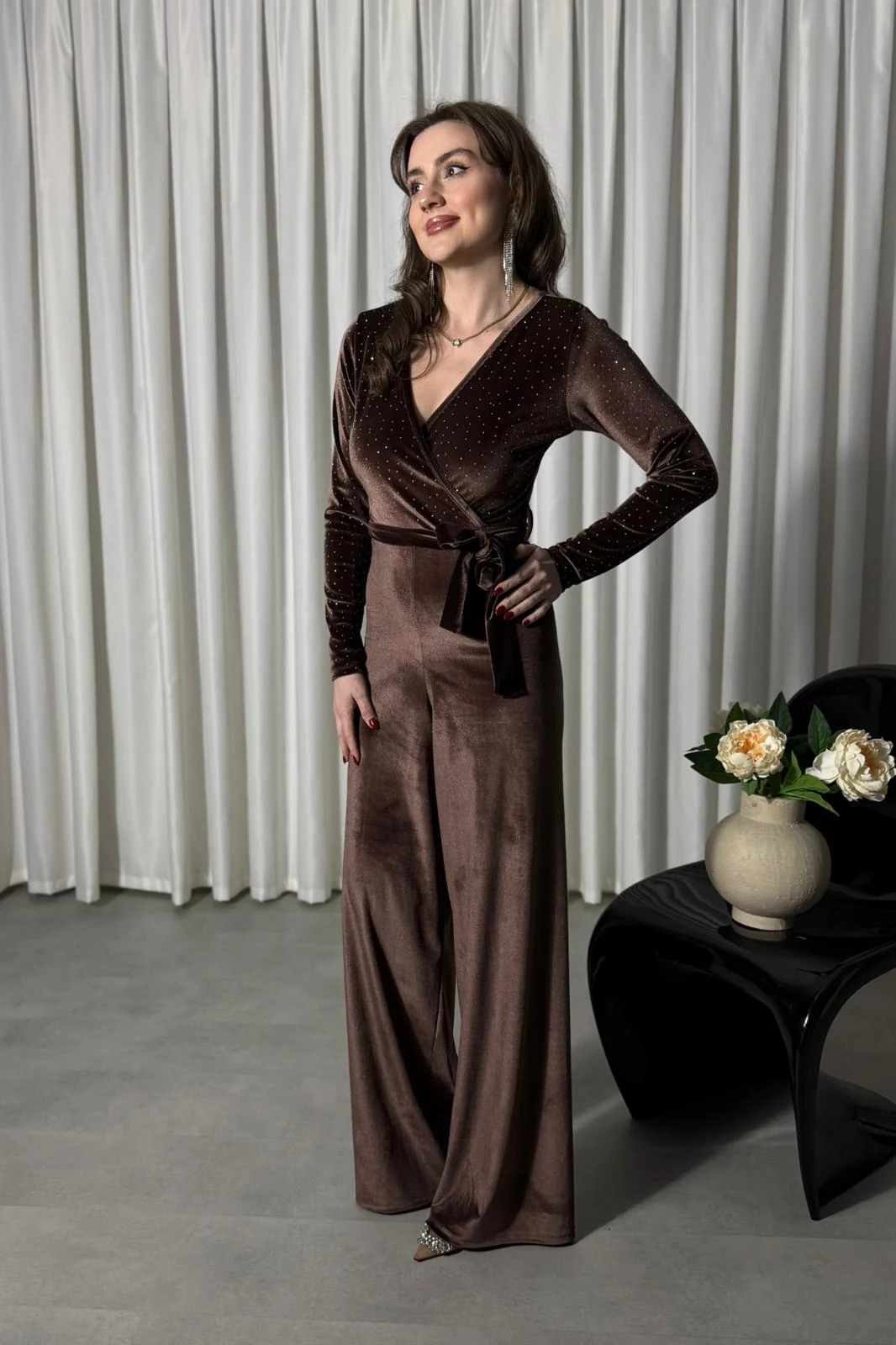 Parıltılı Kadife Tulum