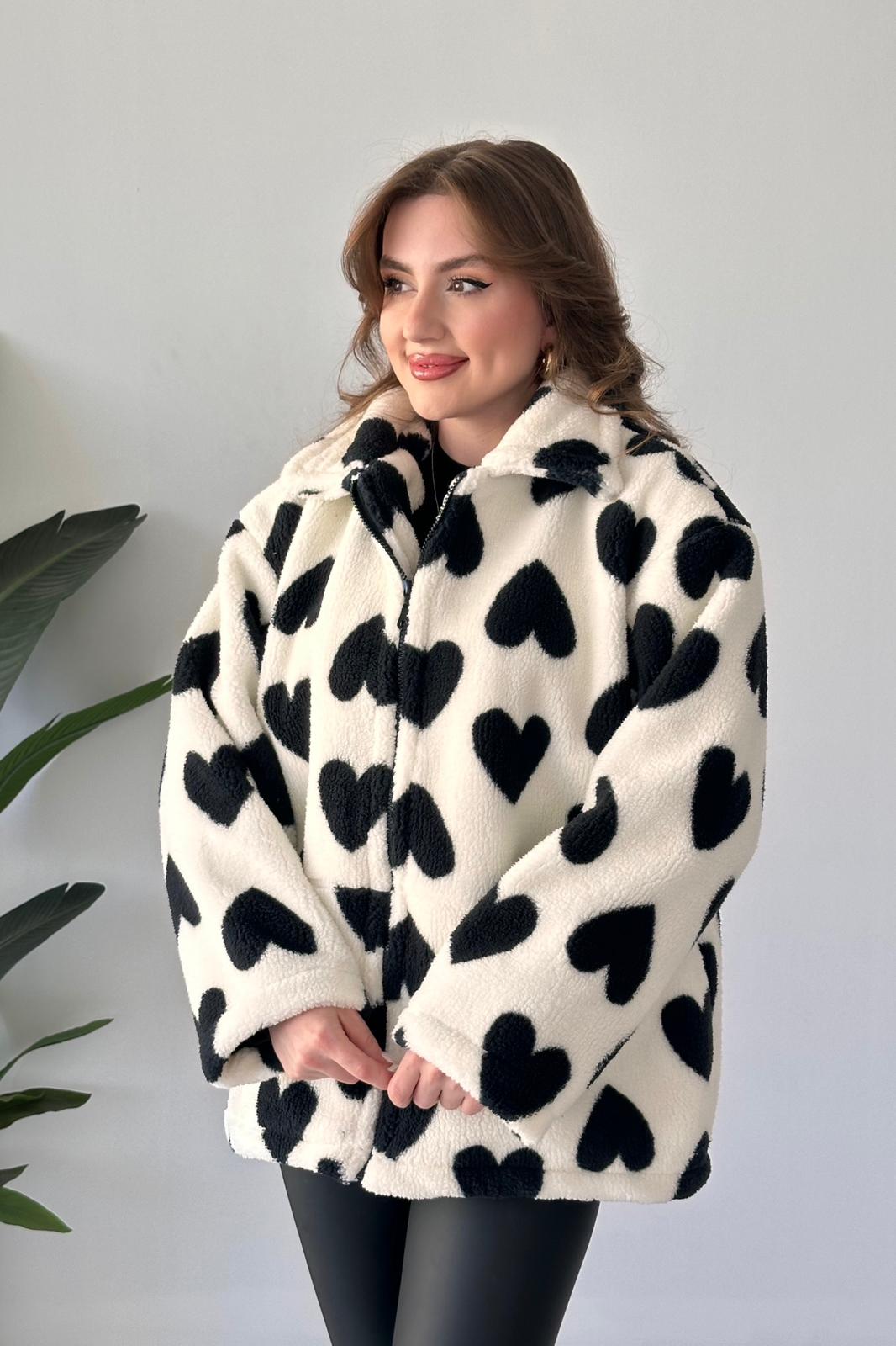 Kalpli Peluş Mont