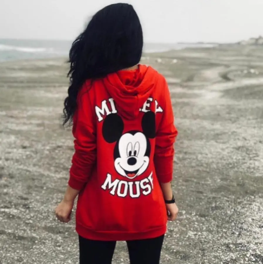 Baskılı Sweatshirt Kırmızı · 2