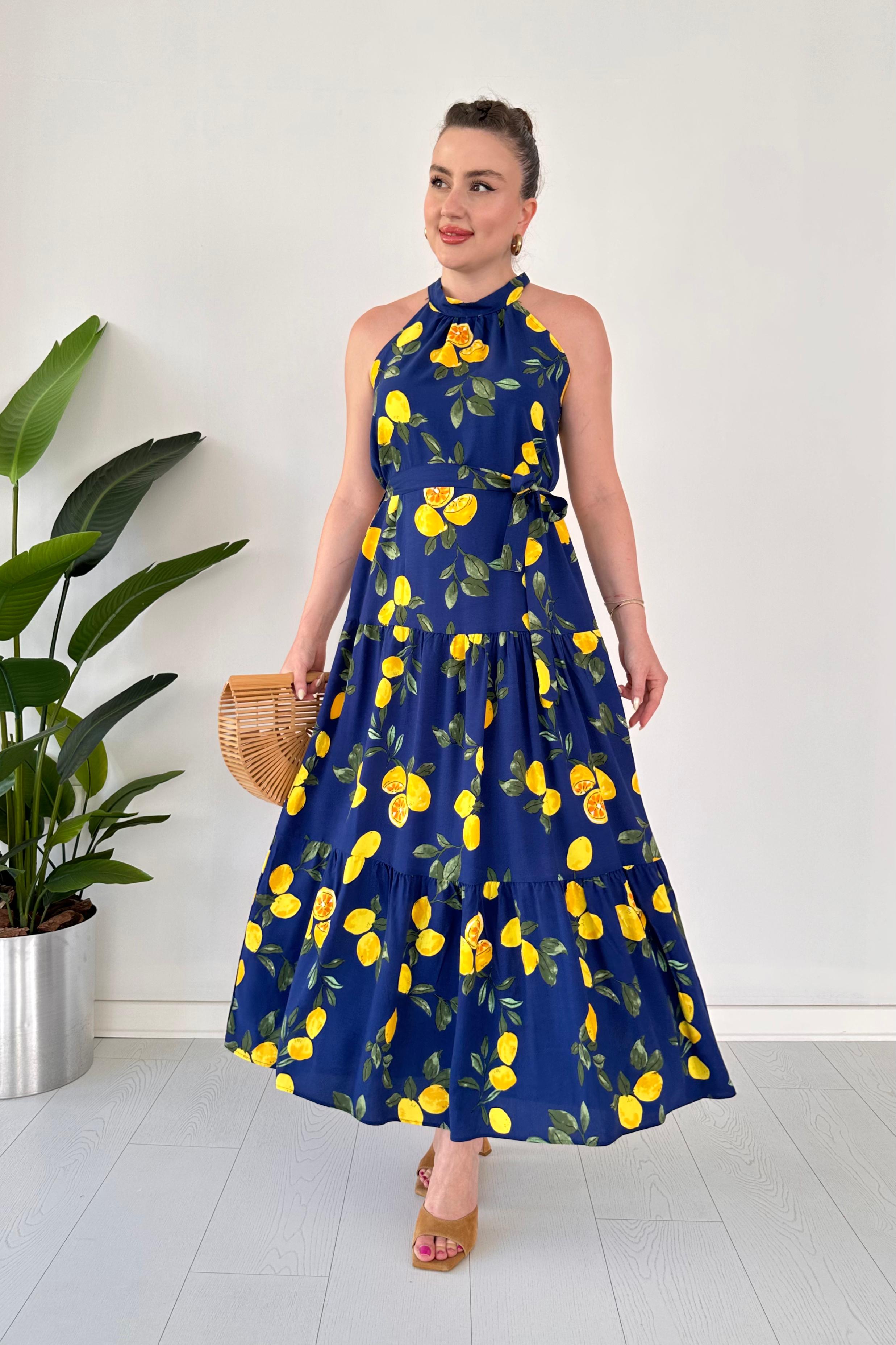 Limonçello Halter Elbise