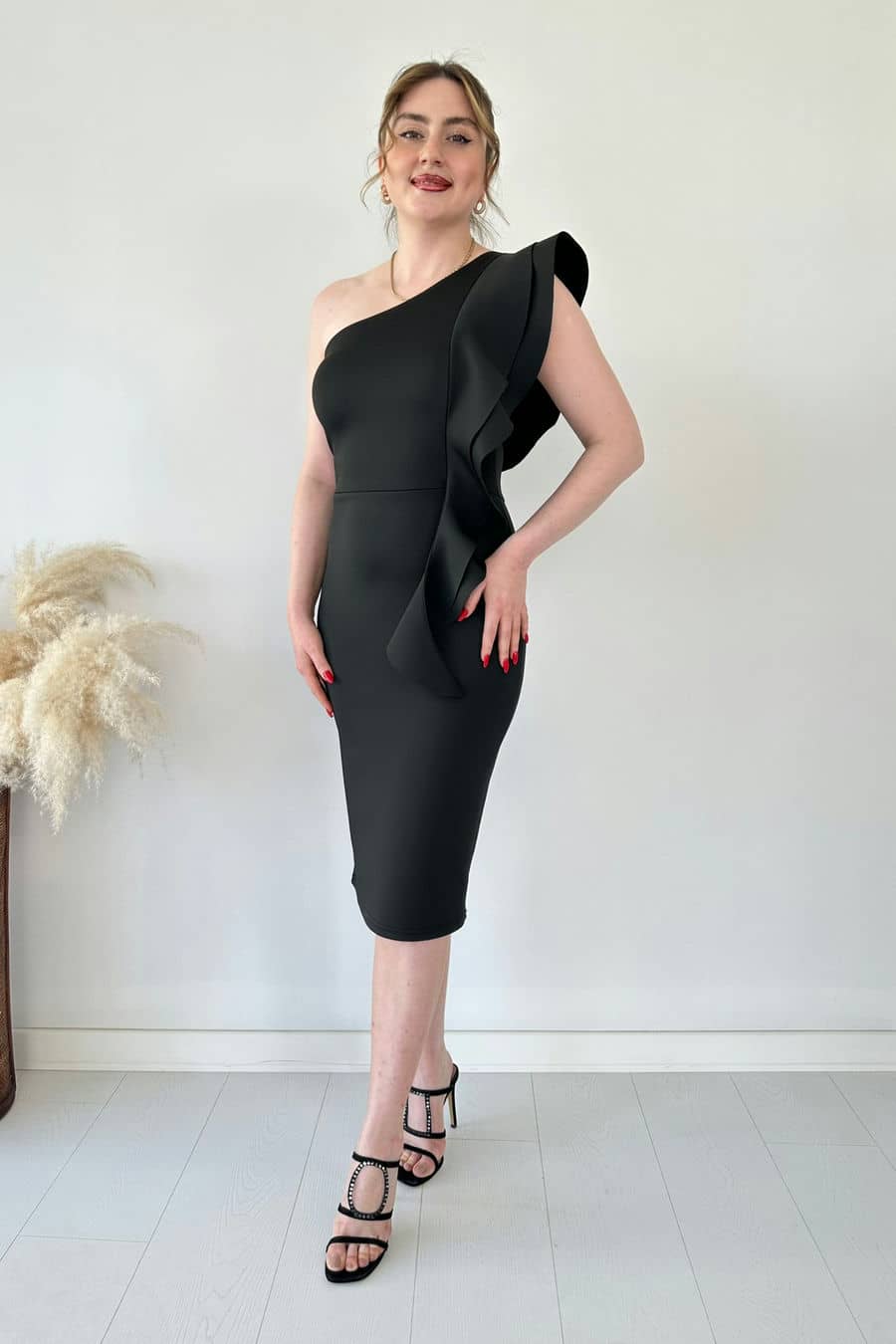 Tek Omuz Dalgıç Elbise