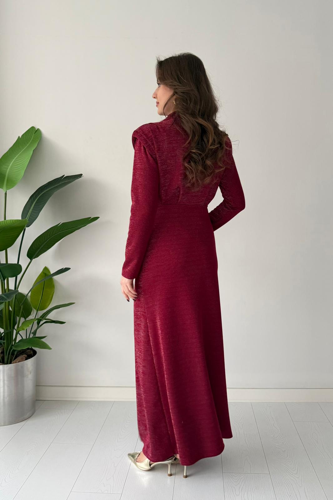 Sim Dokulu Maksi Elbise