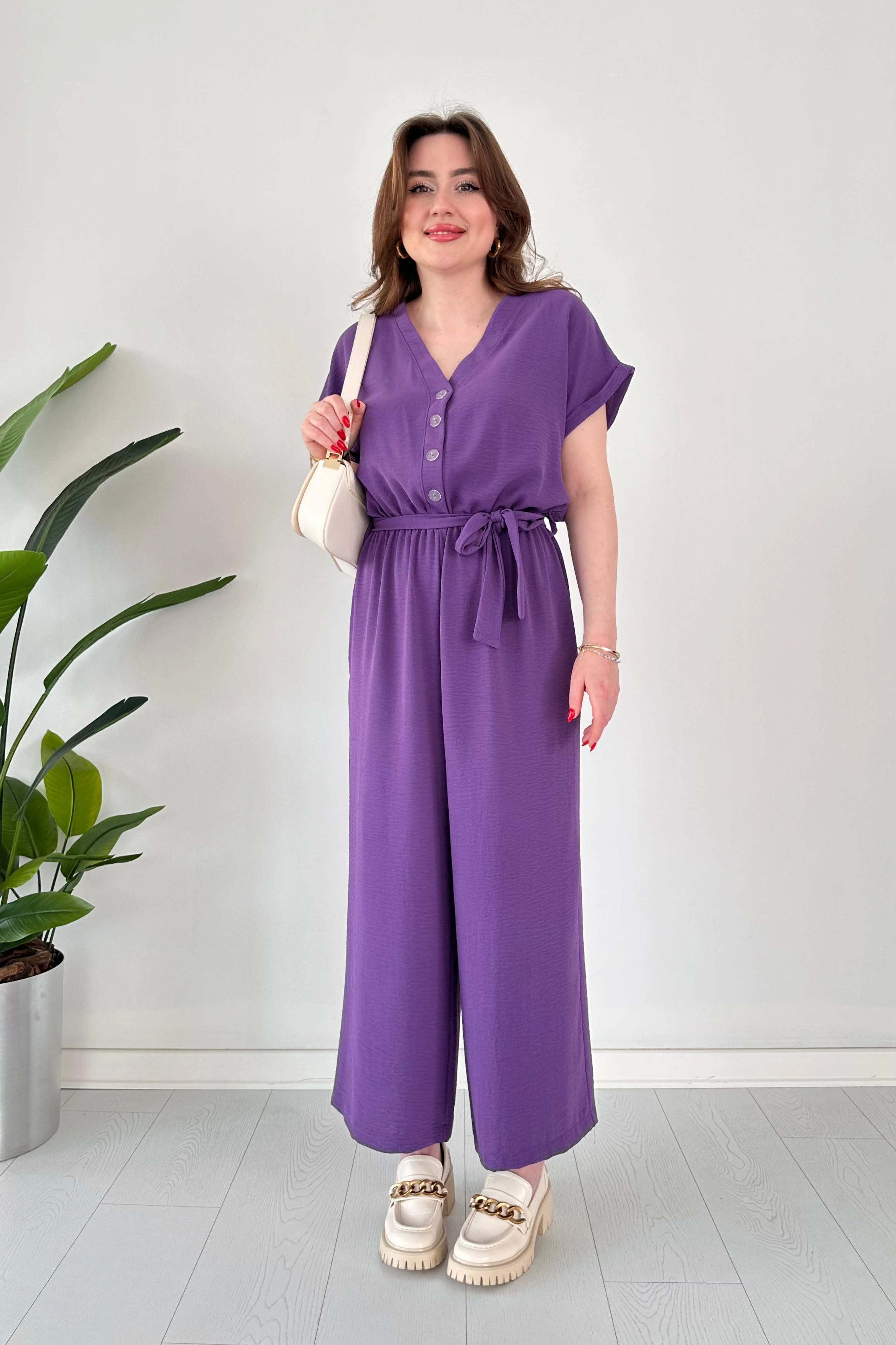 Düğmeli Ayrobin Tulum