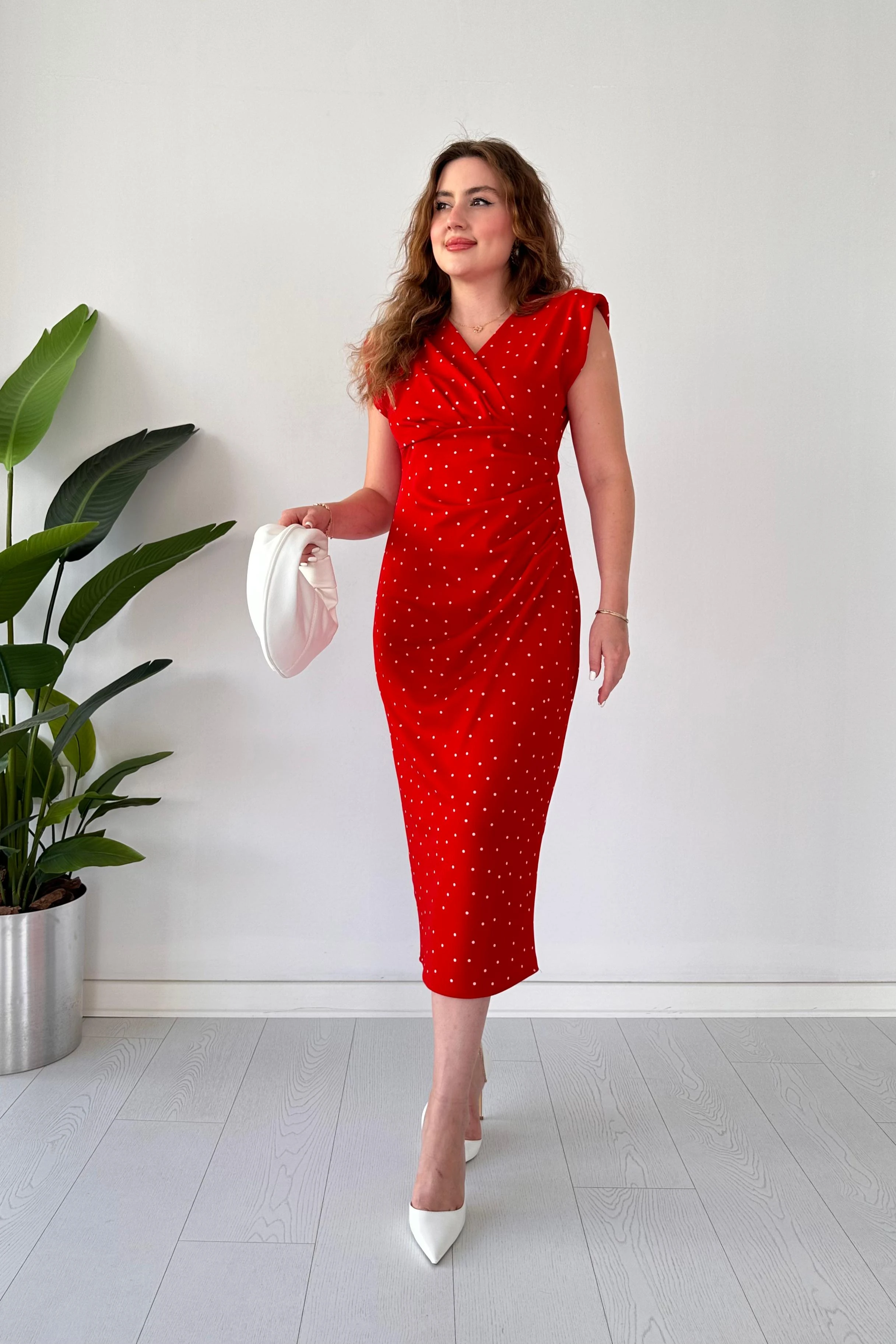 Puanlı Kalem Elbise