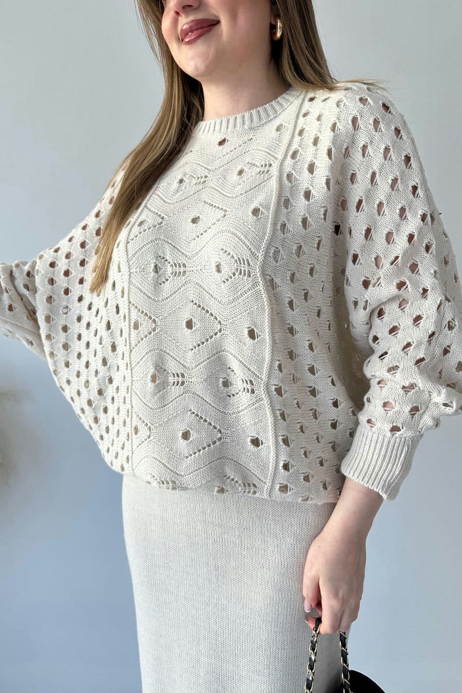 Yarasa Ajurlu Elbise Takım