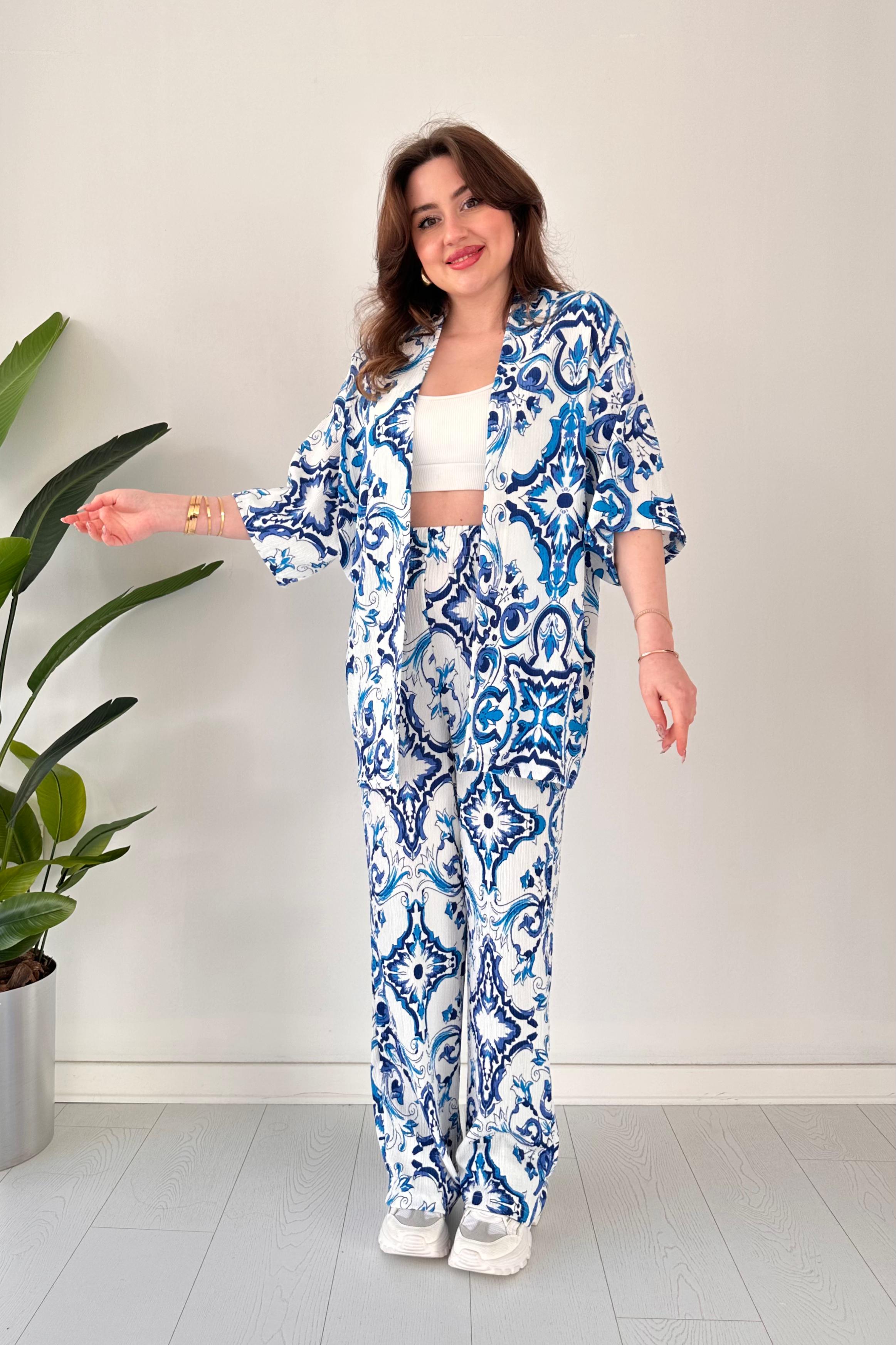 Dubai Desen Kimono Takım