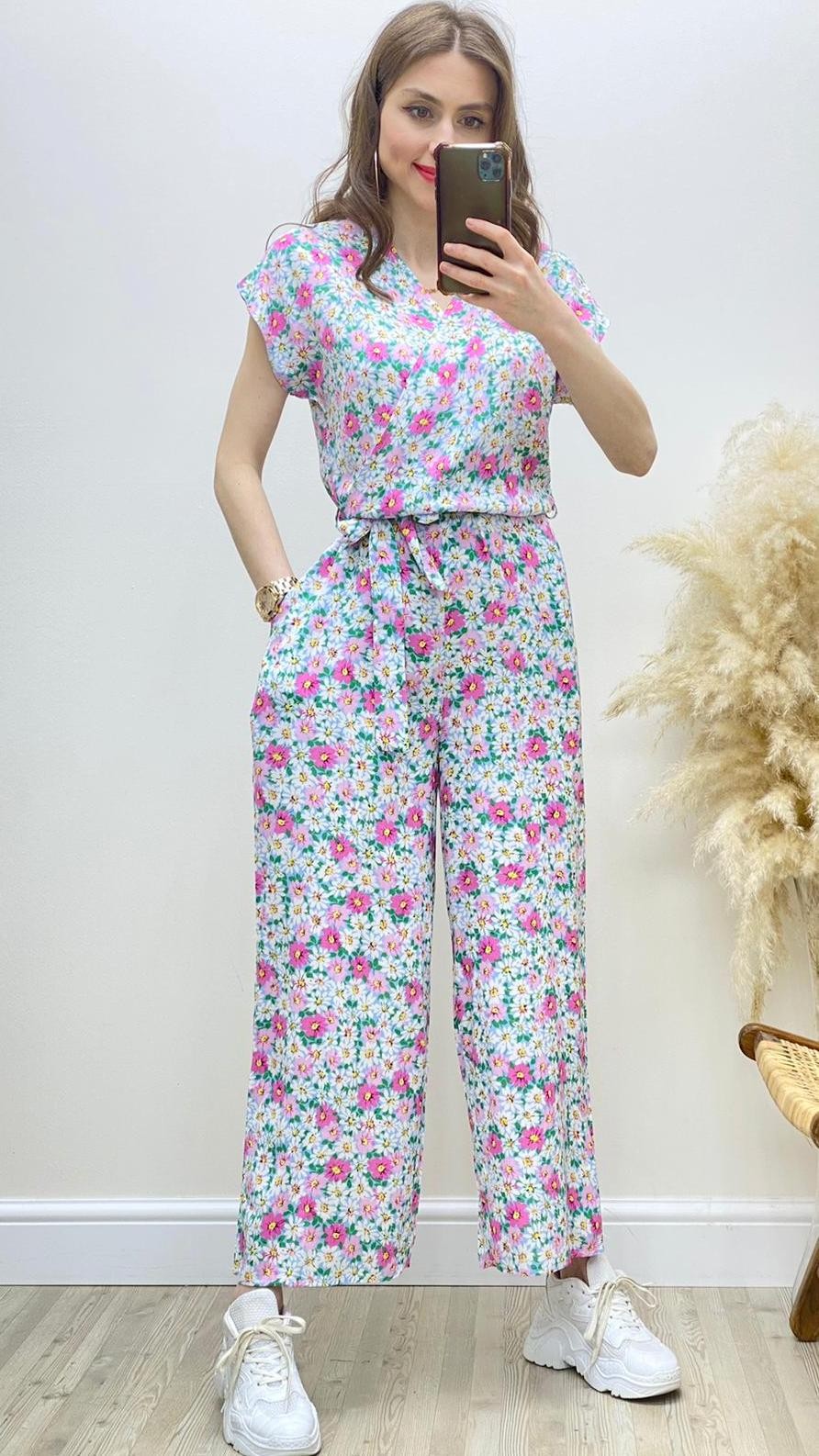 Papatya Desen Viskon Tulum Pembe