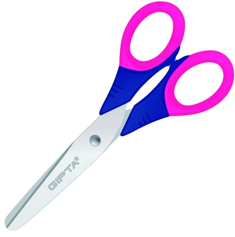 Gıpta Makas Küt Uç Yumuşak Sap 6 Renk K705