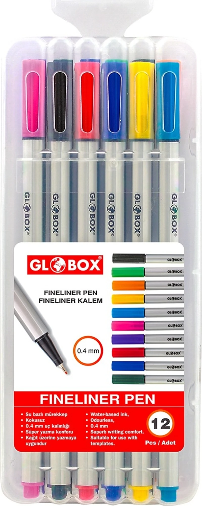 Globox 6320 Fineliner Keçeli Kalem 12Li *24