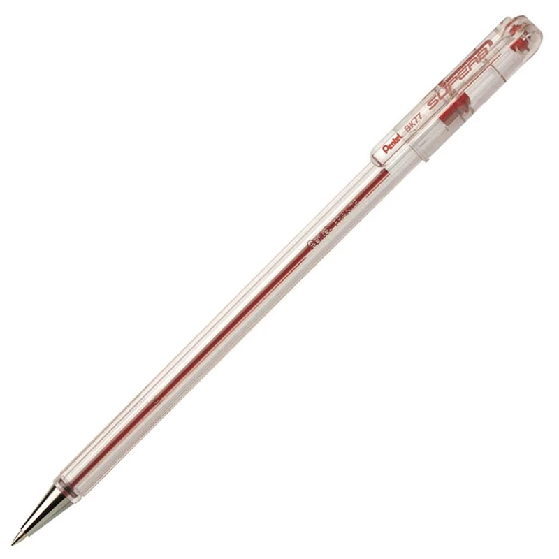 Pentel Bk77 B 0.7Mm Yağ Bazlı Roller Kalem Kırmızı