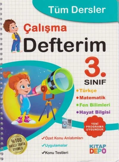 Kitap Depo Yayınları 3. Sınıf Tüm Dersler Çalışma Defterim