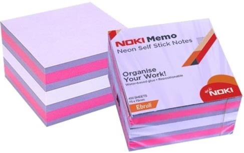 Noki 12014-44 Memo 75*75 Neon Ebruli Küpblok 450Sf