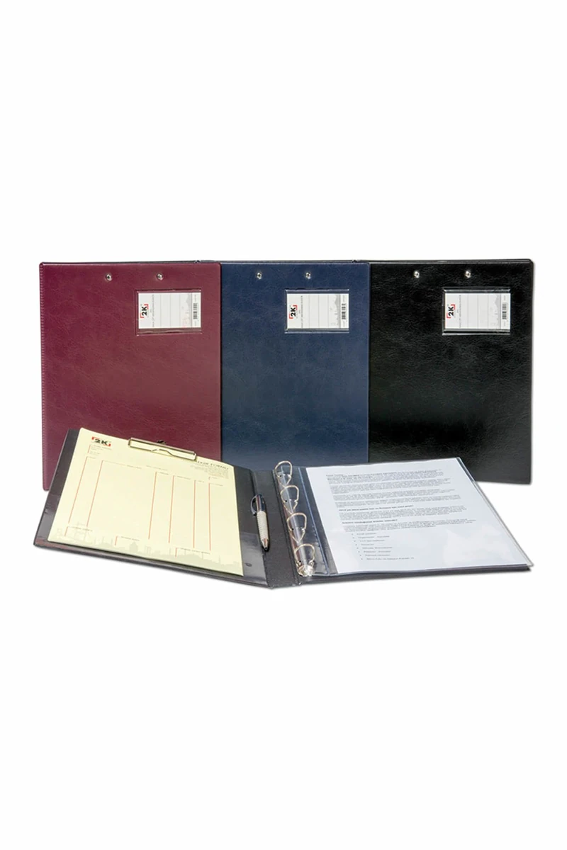 2K Klasör+Sekr. Çift Mek. 4 Halka Biala Siyah 295S