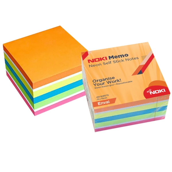 Noki 12014-44 Memo 75*75 Neon Ebruli Küpblok 450Sf
