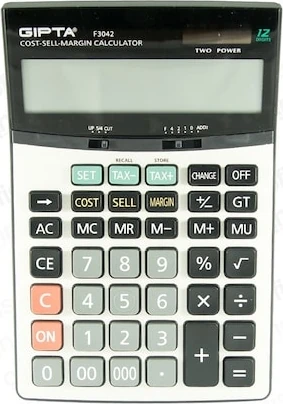 Gıpta F3042 Hesap Makinesi - 12 Hane Masa Tipi