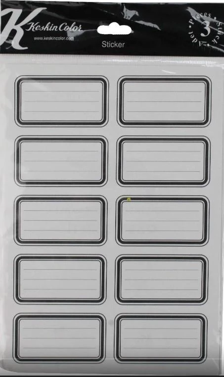 Keskin 220892-99 3Lü Tek Renk Etiket Siyah