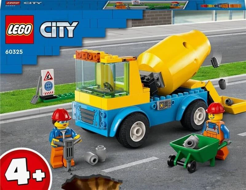 Adore Lego Lsc60325 Lego City Beton Mikseri 60325 - 4 Yaş Ve Üzeri Çocuklar İçin Gerçekçi Oyuncak İnşaat Aracı Yapım Seti (85 P