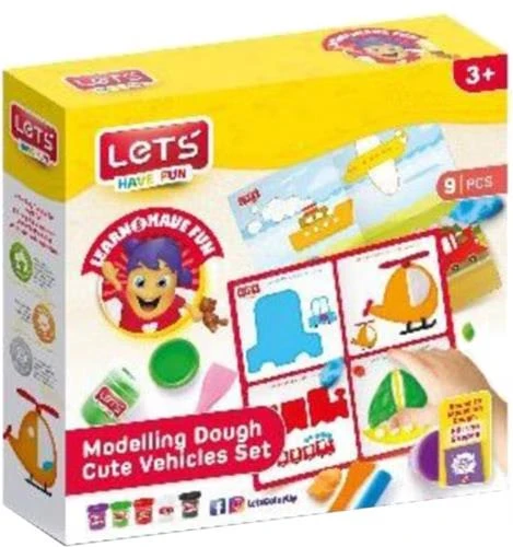 Lets Oyun Hamuru Sevimli Araçlar Seti 9 Parça L-9008