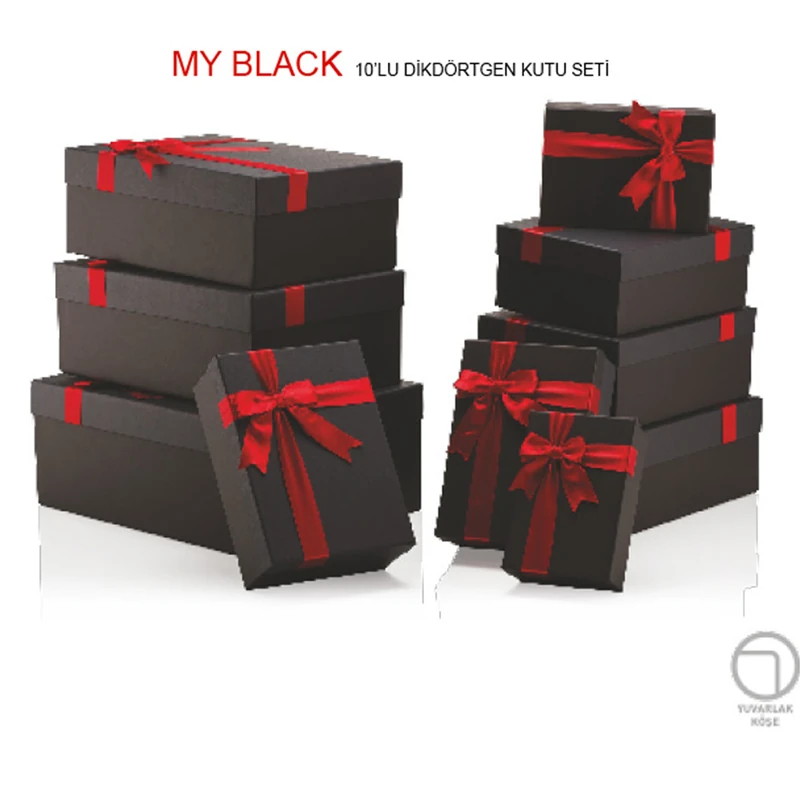 Gıpta Bx50550 My Black Dikdörtgen Kutu 10Lu Set