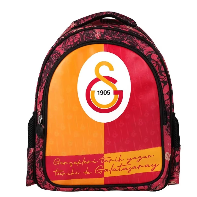 Galatasaray 2 Bölmeli Parçalı Suni Deri Okul Sırt Çantası (24544)