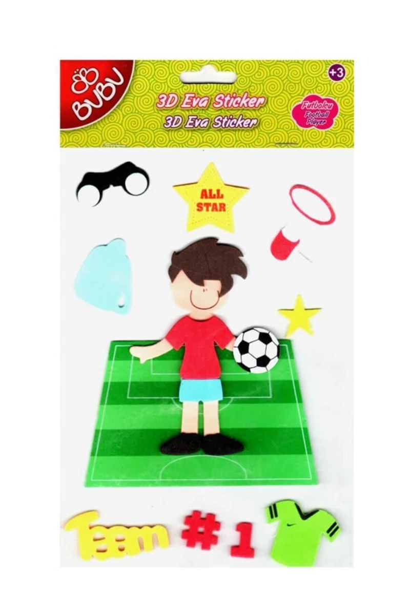 Bubu 3D Eva Sticker Meslekler Doktor ST0046