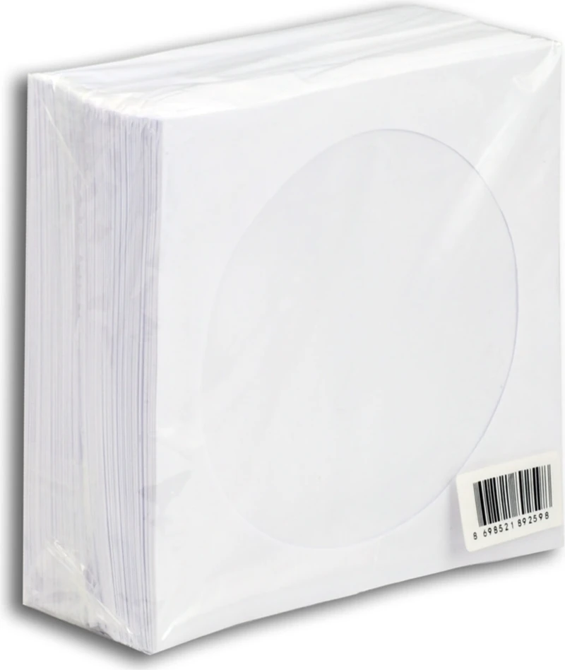 Elba CD Zarfı Beyaz 100'LÜ Paket