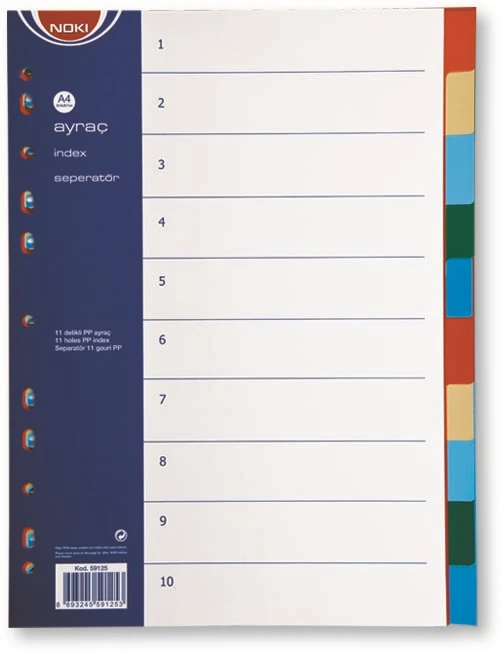 Noki 59125 Pp Ayraç 1*10 Renk *50