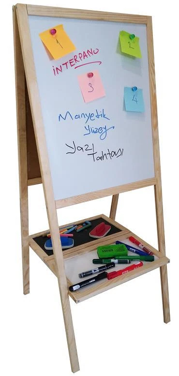 İnter Int-715 Yazı Tahtası 40*50 Çift Taraflı (Kara Tahta-Manyetik Beyaz)