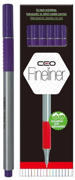 Ceo Fınelıner Plus Kalem 12'Li Koyu Mavi No:10 Ceo-Fl0038
