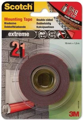 Scotch Çift Taraflı Montaj Bandı Extra 19Mmx1,5M 10 Kg 4002