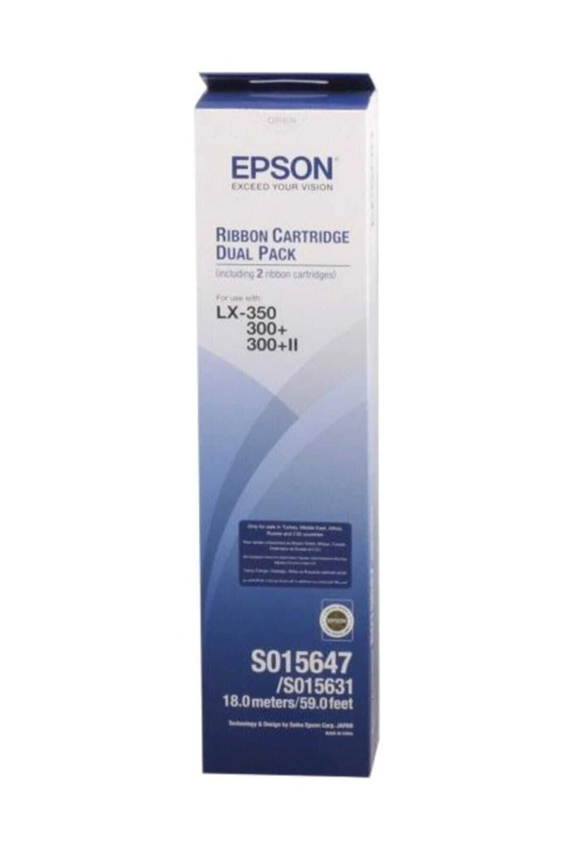 Epson S015647BA LX-300-350 2'li Paket Şerit