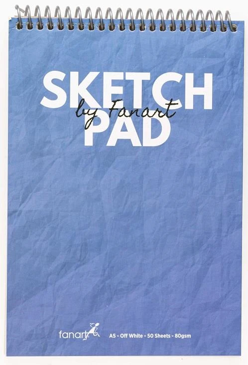 Fanart Lv-F-8681.A5 Academy Sketch Pad A5 Mavi 80Gr Spiralli 50Yp